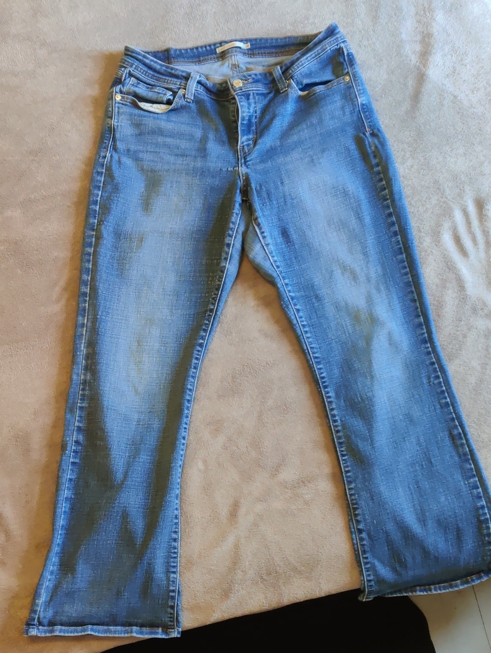 Women's Levi Jeans 529 Curvy Bootcut Sz 14, Medium Wash